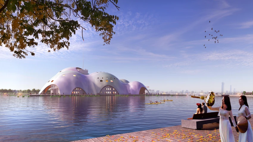 Thiết kế nhà hát Opera Hà Nội tầm cỡ mà Renzo Piano mong muốn được xây dựng tại khu vực Hồ Tây. Thiết kế nhà hát Opera Hà Nội tầm cỡ mà Renzo Piano mong muốn được xây dựng tại khu vực Hồ Tây.
