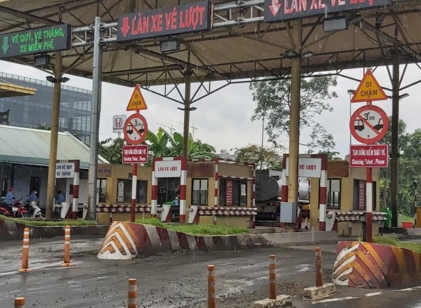Trạm thu phí Nguyễn Văn Linh là một trong những trạm thu phí đặc thù. Ảnh: CTV. Trạm thu phí Nguyễn Văn Linh là một trong những trạm thu phí đặc thù. Ảnh: CTV.