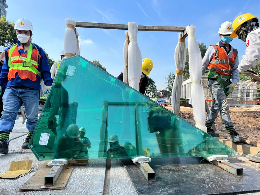 Lộ diện giếng trời 'khổng lồ' tại ga Bến Thành, tuyến metro số 1 ảnh 9 Lộ diện giếng trời 'khổng lồ' tại ga Bến Thành, tuyến metro số 1 ảnh 9