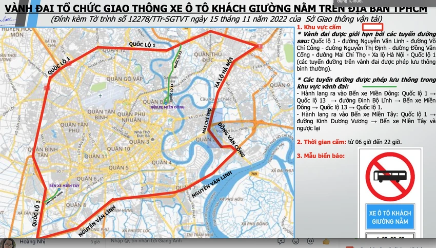 Dự kiến sẽ cấm xe khách giường nằm vào ngày 15-12 tới. Ảnh: Sở GTVT TP.HCM. Dự kiến sẽ cấm xe khách giường nằm vào ngày 15-12 tới. Ảnh: Sở GTVT TP.HCM.