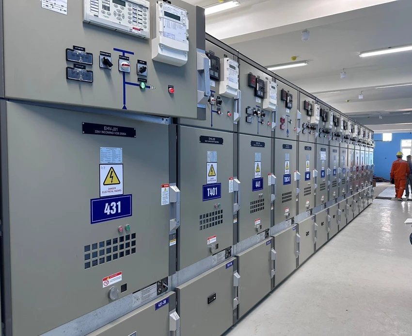 Bên trong Trạm biến áp 110kV Tân Phú Trung. Ảnh: EVNHCMC. Bên trong Trạm biến áp 110kV Tân Phú Trung. Ảnh: EVNHCMC.