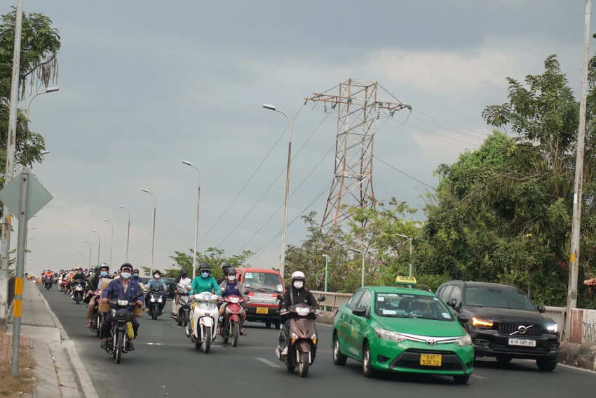 Cầu Bình Triệu tkhông có cảnh kẹt xe. Ảnh: CTV. Cầu Bình Triệu tkhông có cảnh kẹt xe. Ảnh: CTV.