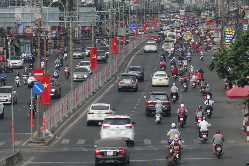 Quốc lộ 13 khá thông thoáng sau đợt nghỉ Tết Dương lịch 2023. Ảnh: CTV. Quốc lộ 13 khá thông thoáng sau đợt nghỉ Tết Dương lịch 2023. Ảnh: CTV.