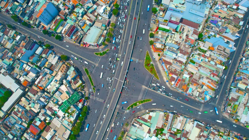 Nút giao Hàng Xanh trở thành điểm ùn tắc mới. Ảnh: Nguyễn Tiến