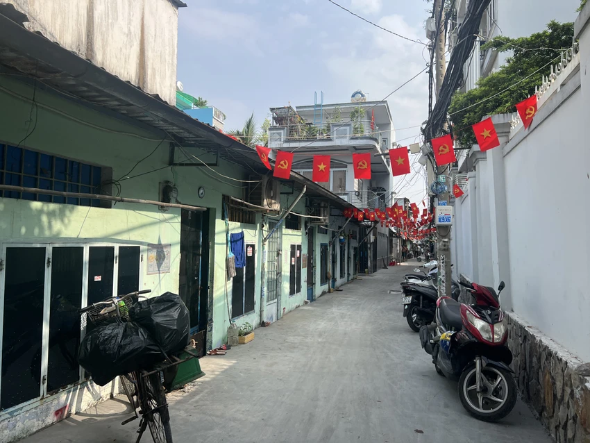 Hẻm 38 Tân Thuận Tây, phường Tân Thuận Tây sau khi nâng cấp.