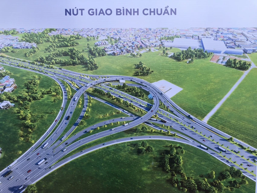 Nút giao Vành đai 3 - Bình Chuẩn. Ảnh: Ban Giao thông cung cấp. Nút giao Vành đai 3 - Bình Chuẩn. Ảnh: Ban Giao thông cung cấp.