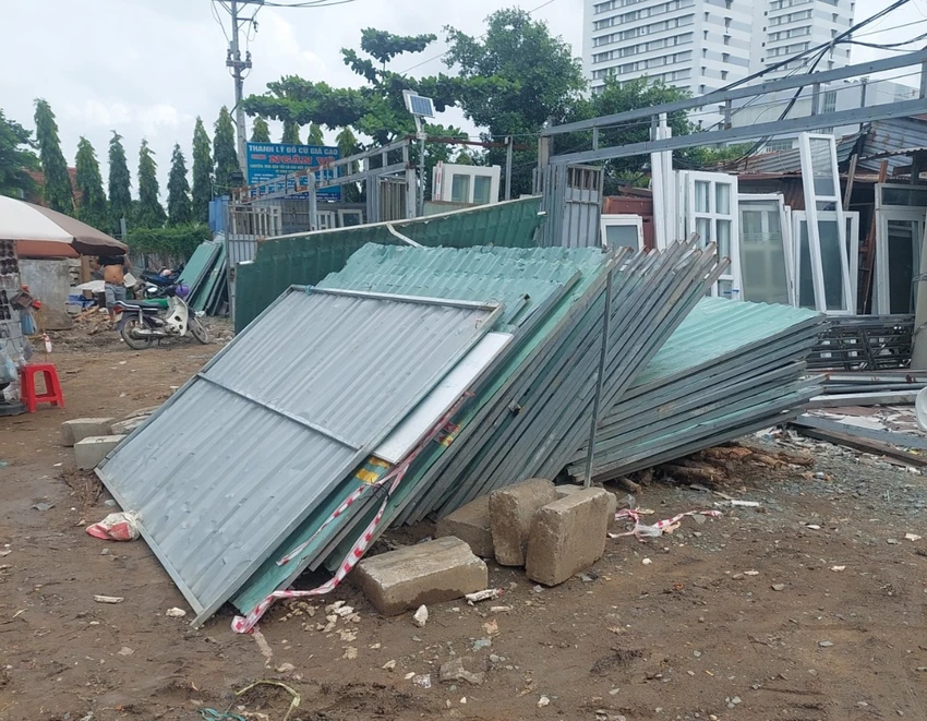 Bên trong công trường dự án xây dựng hầm chui Nguyễn Văn Linh - Nguyễn Hữu Thọ. Ảnh: CTV Bên trong công trường dự án xây dựng hầm chui Nguyễn Văn Linh - Nguyễn Hữu Thọ. Ảnh: CTV