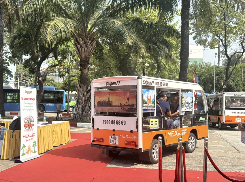 xe điện cho du khách trải nghiệm