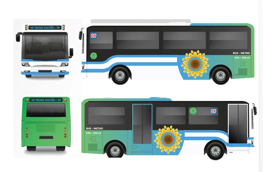Bộ nhận diện xe buýt kết nối metro số 1