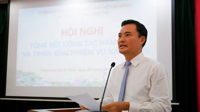Phó Chủ tịch UBND TP yêu cầu Sở GTVT TP phải xác định năm 2025 phải thực sự đột phá, mới hoàn toàn. Ảnh: ĐT