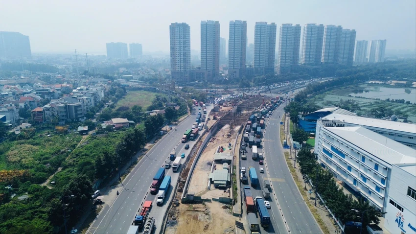 Các dự án trọng điểm kết nối với sân bay Long Thành đang được tích cực triển khai.