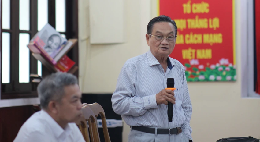 TS Trần Du Lịch, Chủ tịch Hội đồng tư vấn triển khai thực hiện Nghị quyết 98 nêu những nhóm chính sách đặc biệt của Nghị quyết 188 cho TP.HCM làm đường sắt đô thị. Ảnh: ĐT