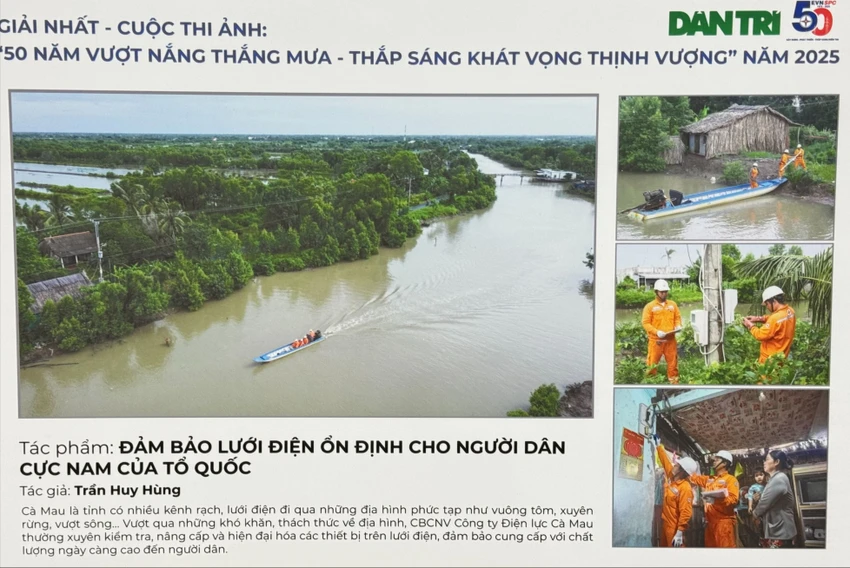 Đảm bảo lưới điện ổn định cho cực Nam tổ quốc đạt giải nhất cuộc thi ảnh