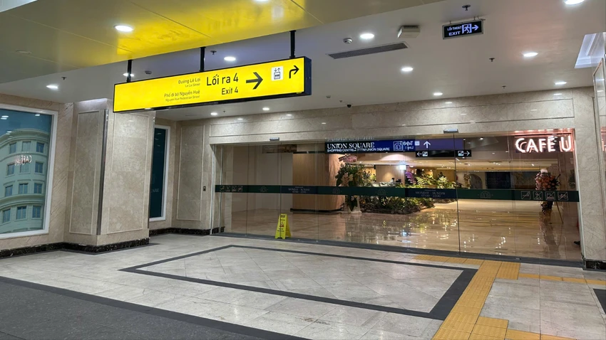 Hàng loạt ga ngầm metro số 1 kết nối với trung tâm thương mại