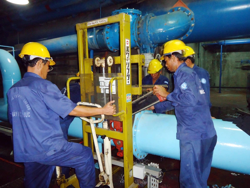 Nhiều phường ở TP.HCM có khả năng bị cúp nước vào cuối tuần này