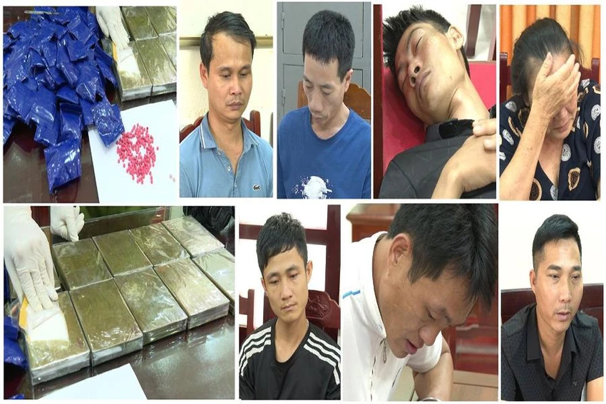 Nhóm người trong đường dây ma túy bị Công an tỉnh Thanh Hóa bắt giữ. Ảnh: Công an cung cấp Nhóm người trong đường dây ma túy bị Công an tỉnh Thanh Hóa bắt giữ. Ảnh: Công an cung cấp