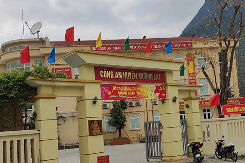 Trụ sở Công an huyện Mường Lát nơi Trung tá Hơ Văn Tho công tác. Ảnh: H.T Trụ sở Công an huyện Mường Lát nơi Trung tá Hơ Văn Tho công tác. Ảnh: H.T