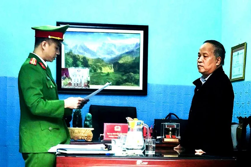 Ông Lưu Vũ Lâm cựu Chủ tịch huyện Yên Định bị Công an Thanh Hóa khởi tố. Ảnh: CTV