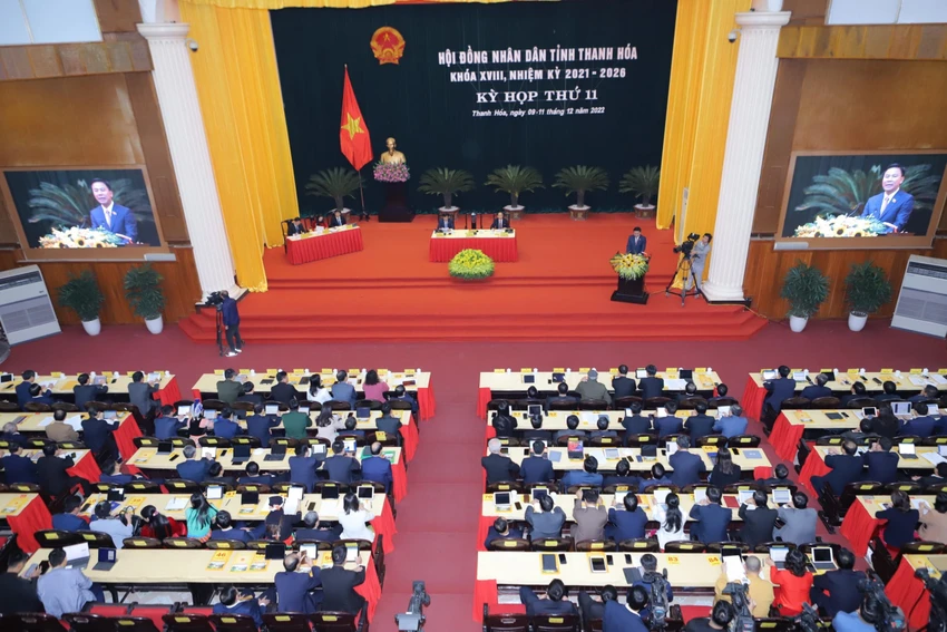 Kỳ họp thứ 11, HĐND tỉnh Thanh Hóa dự kiến diễn ra từ 9 đến 11-12. Ảnh: Đ.TRUNG Kỳ họp thứ 11, HĐND tỉnh Thanh Hóa dự kiến diễn ra từ 9 đến 11-12. Ảnh: Đ.TRUNG