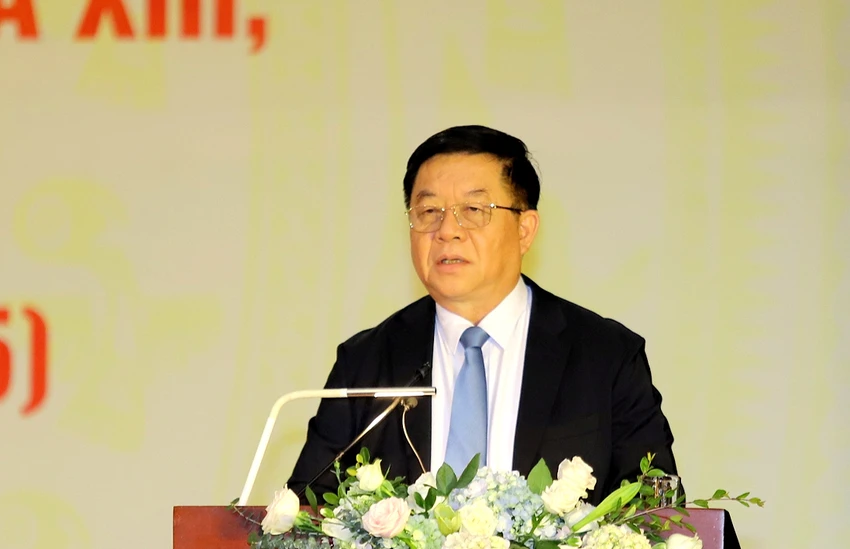 Ông Nguyễn Trọng Nghĩa Trưởng Ban Tuyên giáo Trung ương khẳng định tầm quan trọng của việc tổ chức, triển khai thực hiện 4 quy định của Ban Bí thư Trung ương Đảng. Ảnh: ĐẶNG TRUNG