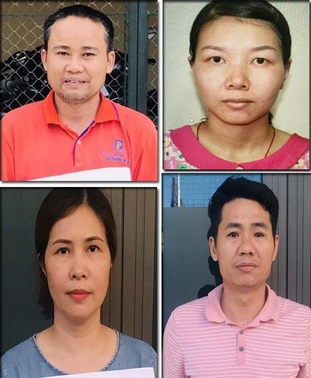 Các đối tượng “cho vay lãi nặng trong giao dịch dân sự” bị Công an huyện Triệu Sơn bắt giữ. Ảnh: CATH Các đối tượng “cho vay lãi nặng trong giao dịch dân sự” bị Công an huyện Triệu Sơn bắt giữ. Ảnh: CATH