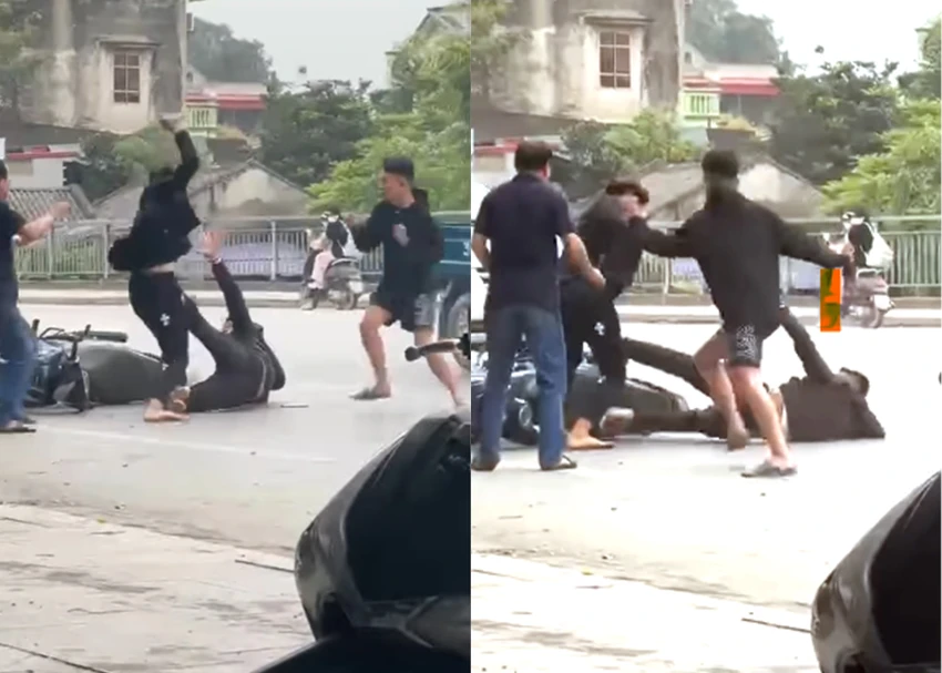 2 Cảnh sát vào cuộc vụ 1 nam thanh niên bị chém liên tiếp ở Thanh Hóa.jpg