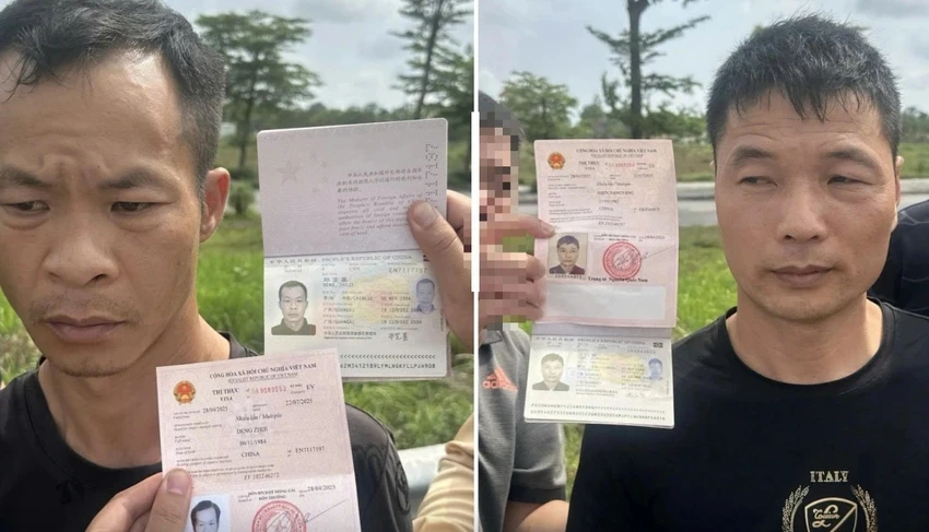 Hai nghi can quốc tịch Trung Quốc xâm hại mộ Lê Túc Tông ở Thanh Hóa khai gì -3.jpg
