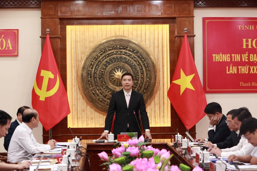 Đại hội Đảng bộ tỉnh Thanh Hóa dự kiến bầu tối đa 17 Ủy viên Ban Thường vụ -13.JPG