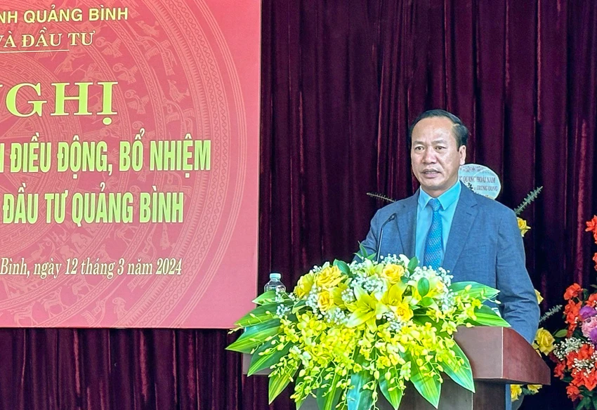 Bổ nhiệm tân Giám đốc Sở Kế hoạch và Đầu tư tỉnh Quảng Bình