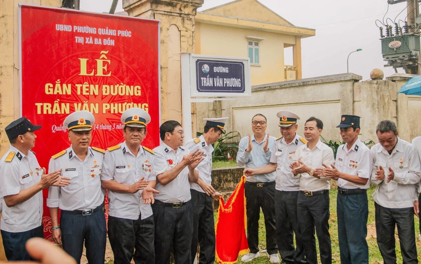 Gắn tên đường mang tên Liệt sỹ Gạc Ma Trần Văn Phương