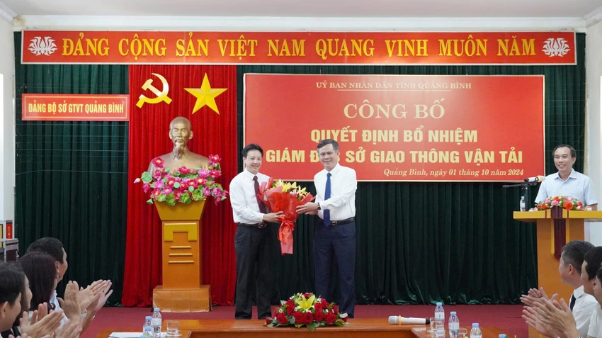 Quảng Bình: Bổ nhiệm Giám đốc Sở GTVT, Phó Giám đốc Sở Xây dựng