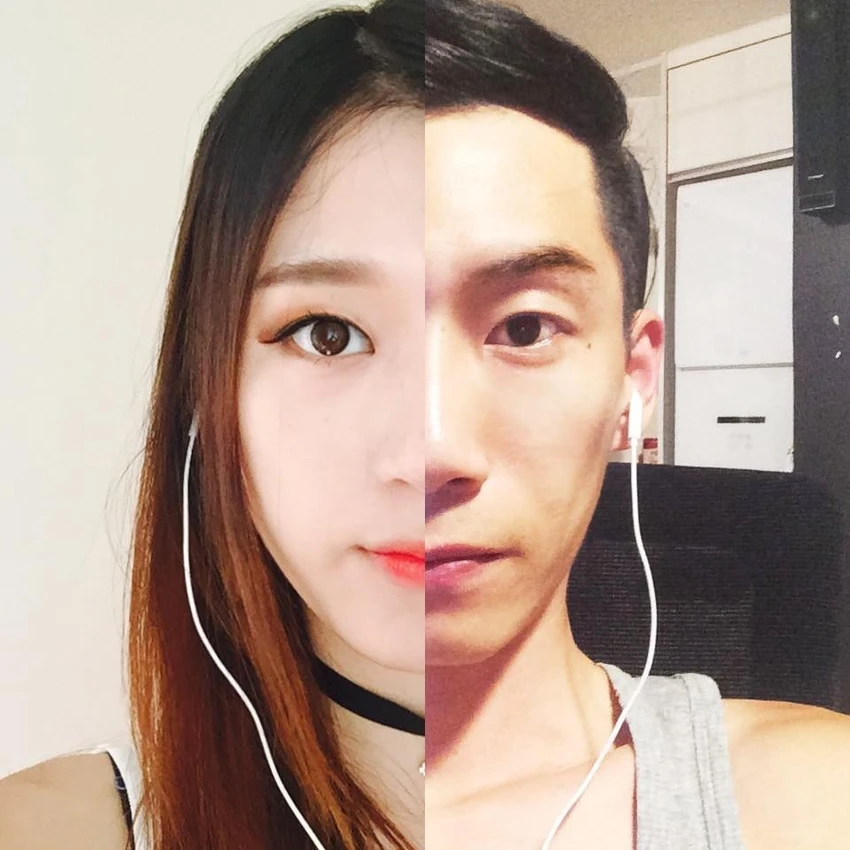 Độc đáo bộ ảnh “Half & Half' của cặp đôi yêu xa ảnh 9 Độc đáo bộ ảnh “Half & Half' của cặp đôi yêu xa ảnh 9