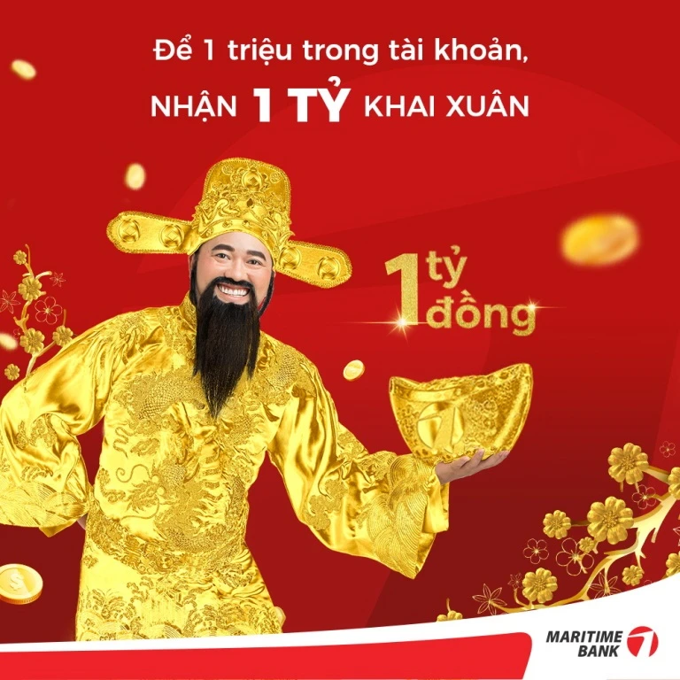 Maritime Bank: Cơ hội trúng thưởng “khủng” 1 tỉ đồng ảnh 1 Maritime Bank: Cơ hội trúng thưởng “khủng” 1 tỉ đồng ảnh 1