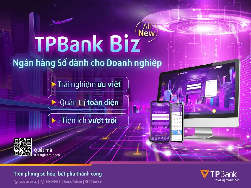 TPBank Biz được thiết kế với giao diện hoàn toàn mới, dễ dàng thao tác và trải nghiệm xuyên suốt trên mọi thiết bị TPBank Biz được thiết kế với giao diện hoàn toàn mới, dễ dàng thao tác và trải nghiệm xuyên suốt trên mọi thiết bị