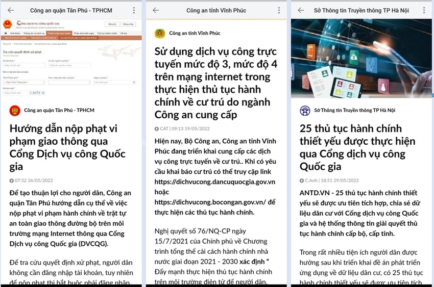 Công tác tuyên truyền cho Đề án 06 được thực qua tài khoản Zalo chính thức, nhóm Zalo.Ảnh chụp màn hình. Công tác tuyên truyền cho Đề án 06 được thực qua tài khoản Zalo chính thức, nhóm Zalo.Ảnh chụp màn hình.
