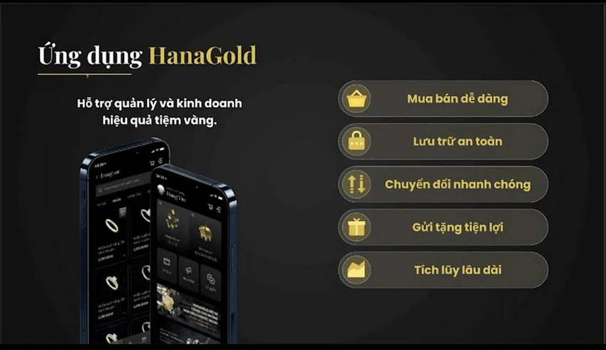 Ứng dụng HanaGold tối ưu trải nghiệm cho người dùng với nhiều tính năng ưu việt. Ứng dụng HanaGold tối ưu trải nghiệm cho người dùng với nhiều tính năng ưu việt.