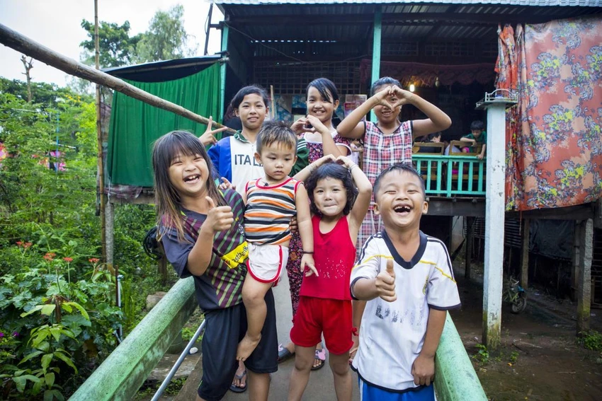 Mục tiêu dự án là trao quyền cho 34.700 trẻ em và thanh thiếu niên trở thành nhân tố của sự thay đổi thông qua các sáng kiến hành động vì khí hậu. Ảnh: UNICEF Việt Nam