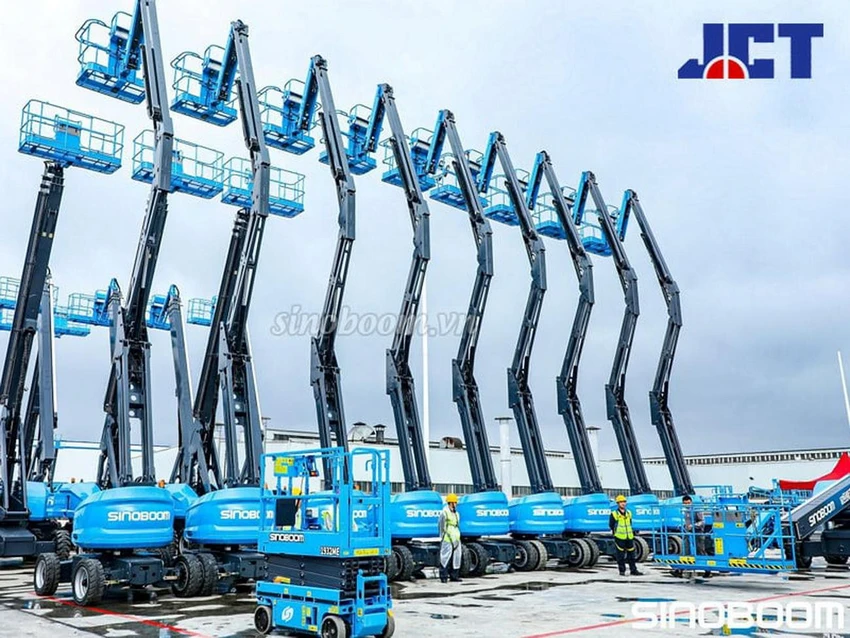 Xe nâng người Sinoboom tại kho JCT Việt Nam Xe nâng người Sinoboom tại kho JCT Việt Nam