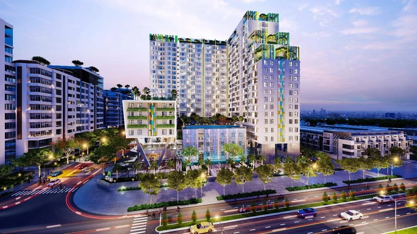 Salto Residence tọa lạc mặt tiền đường Nguyễn Thị Định, với quy mô 3 block cao 21 tầng Salto Residence tọa lạc mặt tiền đường Nguyễn Thị Định, với quy mô 3 block cao 21 tầng