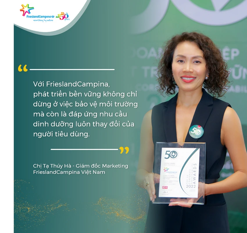 Bà Tạ Thúy Hà, GĐ Marketing FrieslandCampina Việt Nam Bà Tạ Thúy Hà, GĐ Marketing FrieslandCampina Việt Nam