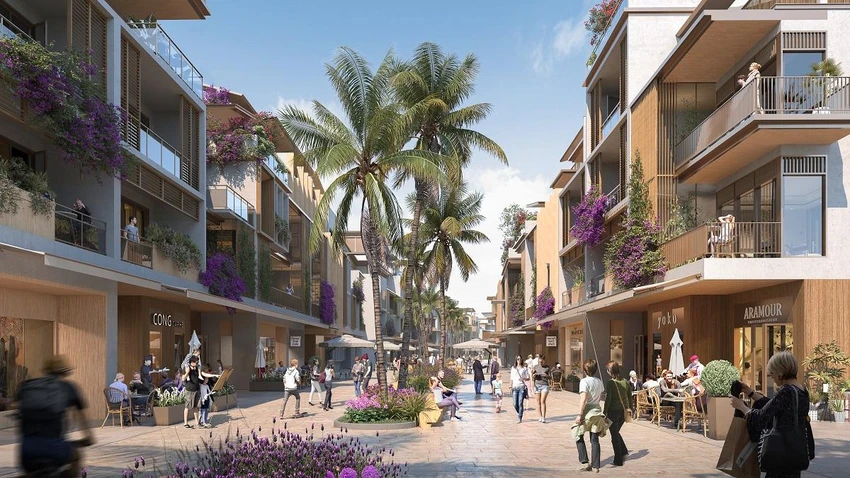 Nhà phố thương mại tại Paradise Walk. Ảnh phối cảnh minh họa Nhà phố thương mại tại Paradise Walk. Ảnh phối cảnh minh họa