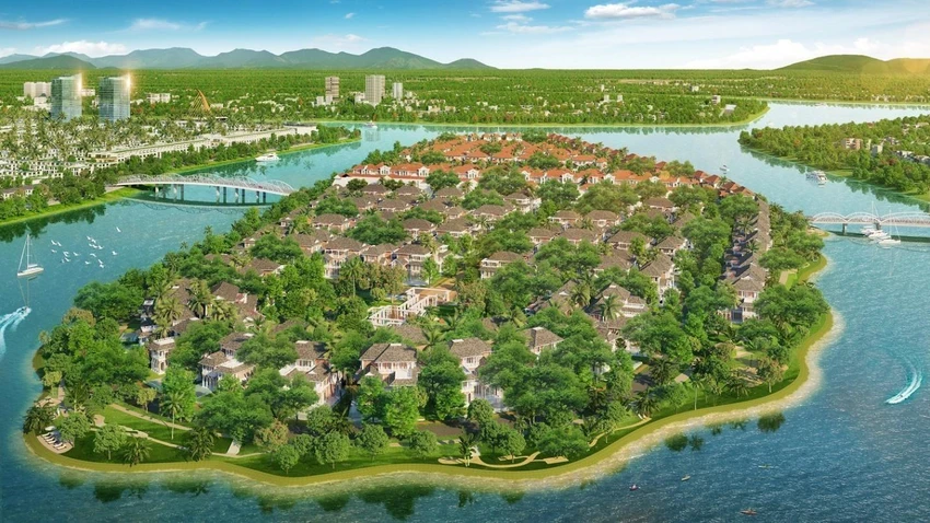 Với lợi thế bao quanh bởi 30ha mặt nước, Sunneva Island sẽ thiết lập khu tập golf mặt nước - đặc quyền thượng lưu dành cho cư dân. Ảnh phối cảnh minh họa Với lợi thế bao quanh bởi 30ha mặt nước, Sunneva Island sẽ thiết lập khu tập golf mặt nước - đặc quyền thượng lưu dành cho cư dân. Ảnh phối cảnh minh họa