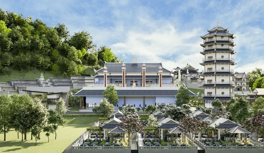 Phối cảnh Trung tâm hỏa táng An Lạc Viên. Phối cảnh Trung tâm hỏa táng An Lạc Viên.