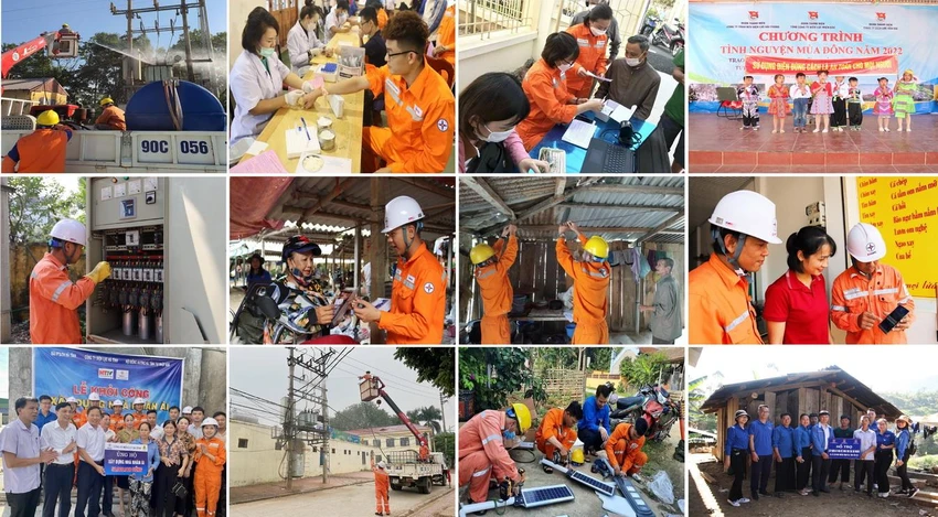 EVNNPC triển khai Tháng Tri ân khách hàng năm 2022 với thông điệp: “Đồng hành cùng khách hàng sử dụng điện an toàn, tiết kiệm và hiệu quả”. Các hoạt động trong tháng tri ân khách hàng: Kiểm tra miễn phí hệ thống điện, tư vấn sử dụng điện tiết kiệm và hiệu quả cho các khách hàng kinh doanh dịch vụ; sửa chữa, lắp đặt mới hệ thống điện sinh hoạt cho hộ nghèo, gia đình chính sách... EVNNPC triển khai Tháng Tri ân khách hàng năm 2022 với thông điệp: “Đồng hành cùng khách hàng sử dụng điện an toàn, tiết kiệm và hiệu quả”. Các hoạt động trong tháng tri ân khách hàng: Kiểm tra miễn phí hệ thống điện, tư vấn sử dụng điện tiết kiệm và hiệu quả cho các khách hàng kinh doanh dịch vụ; sửa chữa, lắp đặt mới hệ thống điện sinh hoạt cho hộ nghèo, gia đình chính sách...