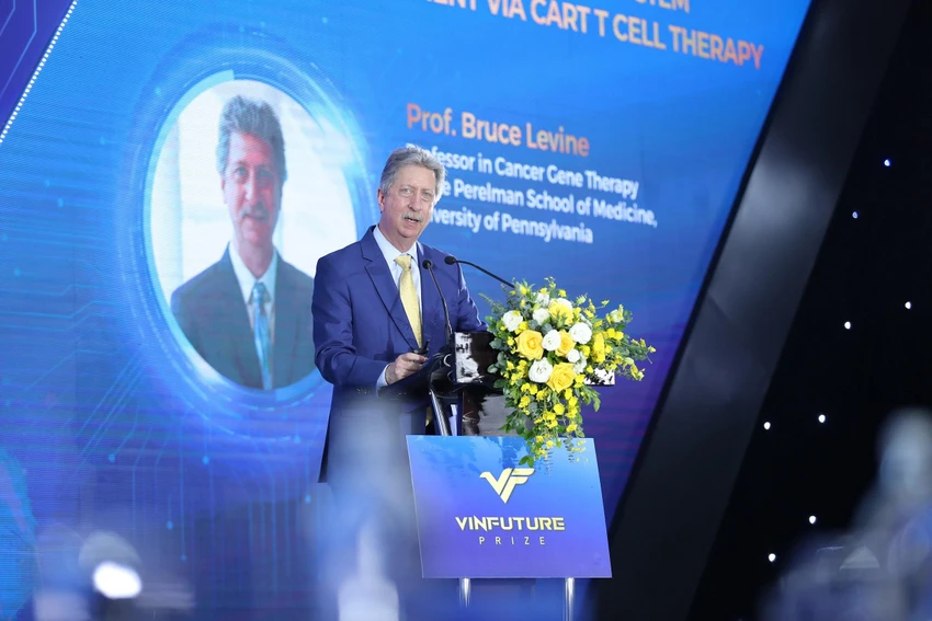 GS Bruce Levine, Đại học Pennsylvania, Hoa Kỳ tham dự tọa đàm “Khoa học vì Cuộc sống” trong khuôn khổ VinFuture 2022. GS Bruce Levine, Đại học Pennsylvania, Hoa Kỳ tham dự tọa đàm “Khoa học vì Cuộc sống” trong khuôn khổ VinFuture 2022.