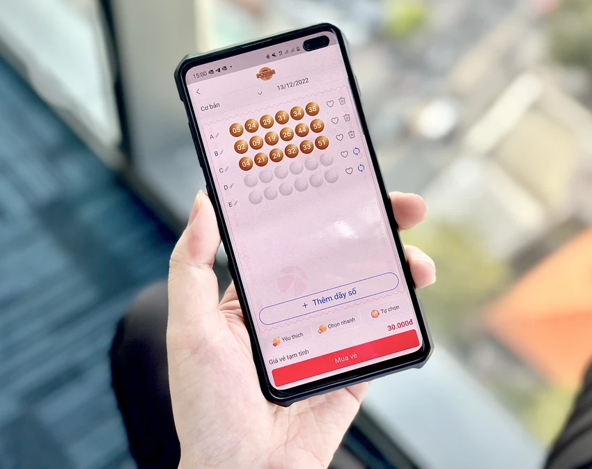 Thao tác chọn số trên Vietlott SMS. Thao tác chọn số trên Vietlott SMS.