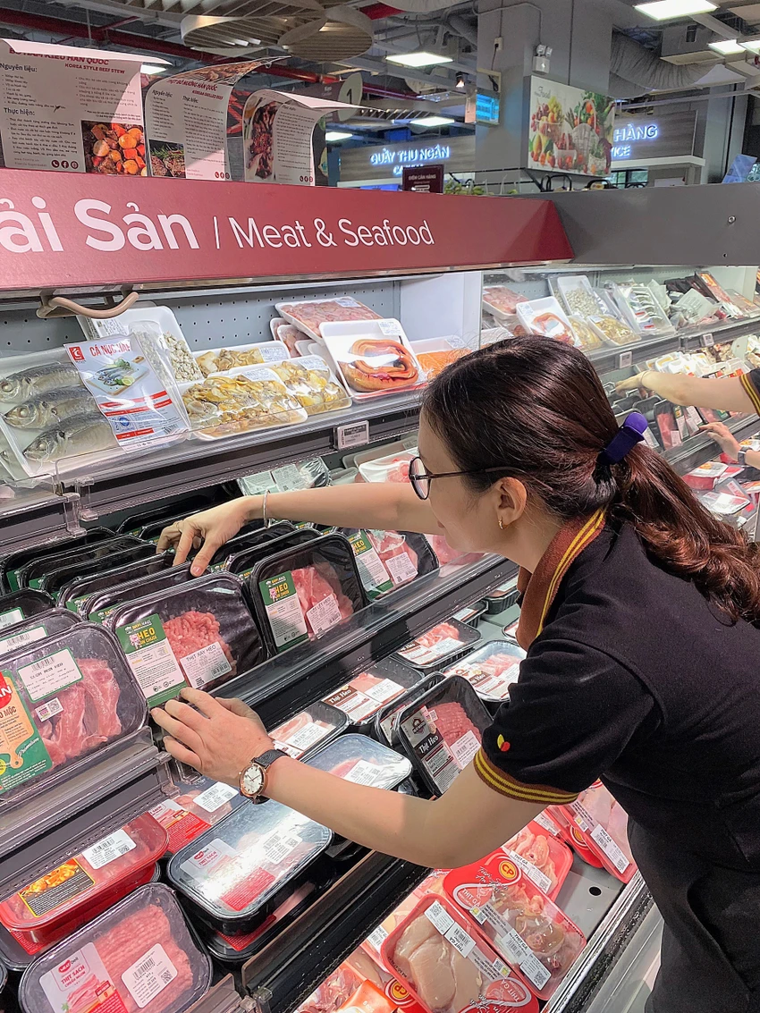 Sản phẩm heo ăn chuối Bapi đồng giá còn 79.900 đồng/kg. Ảnh: Saigon Co.op Sản phẩm heo ăn chuối Bapi đồng giá còn 79.900 đồng/kg. Ảnh: Saigon Co.op