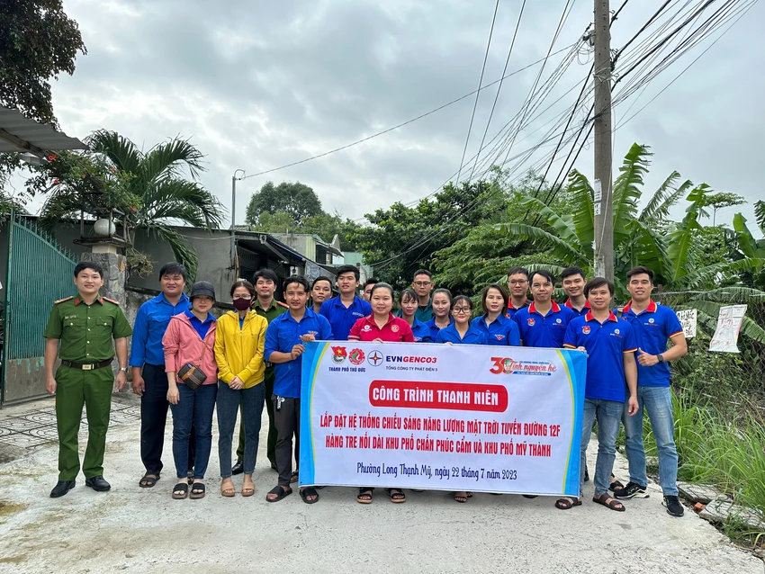 Nhiều công trình thanh niên được đoàn viên tổng công ty và các đơn vị thực hiện