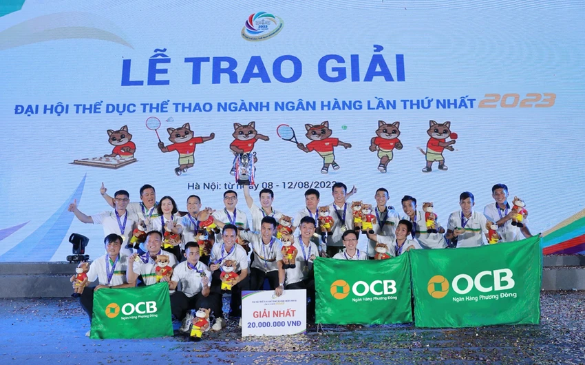OCB, vô địch bóng đá nam tại Đại hội TDTT ngành ngân hàng lần thứ nhất năm 2023. OCB, vô địch bóng đá nam tại Đại hội TDTT ngành ngân hàng lần thứ nhất năm 2023.