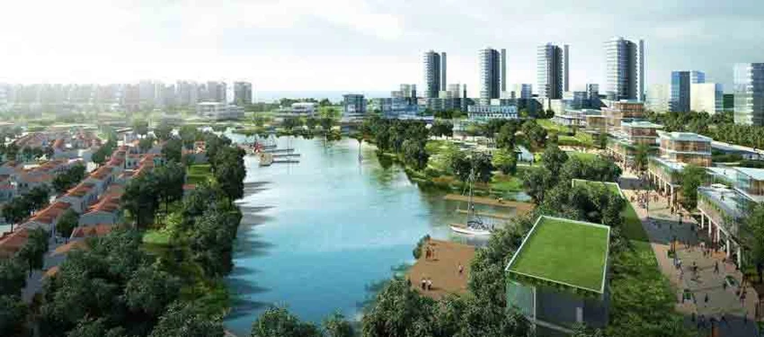 Phối cảnh của Sở QH-KT TP về vị trí này trong tương lai khi đã điều chỉnh quy hoạch phân khu thành khu đô thị sinh thái thấp tầng, bền vững, chức năng là đơn vị ở. Phối cảnh của Sở QH-KT TP về vị trí này trong tương lai khi đã điều chỉnh quy hoạch phân khu thành khu đô thị sinh thái thấp tầng, bền vững, chức năng là đơn vị ở.